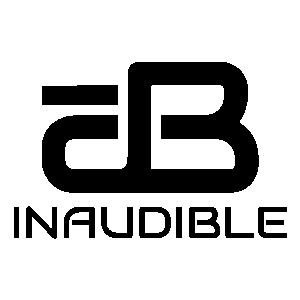 Inaudible LLC logo, black stacked lettermark and company name for residential soundproofing services.