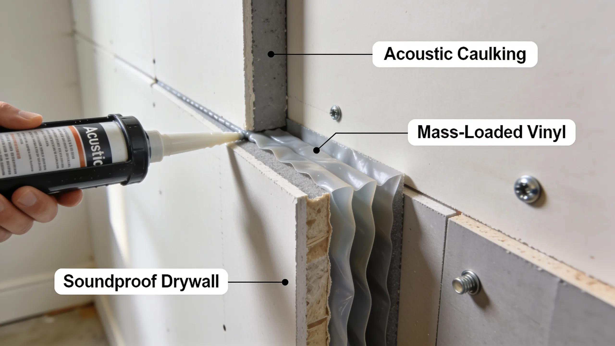 Close-up of advanced soundproofing materials used by Toronto contractors for effective noise control