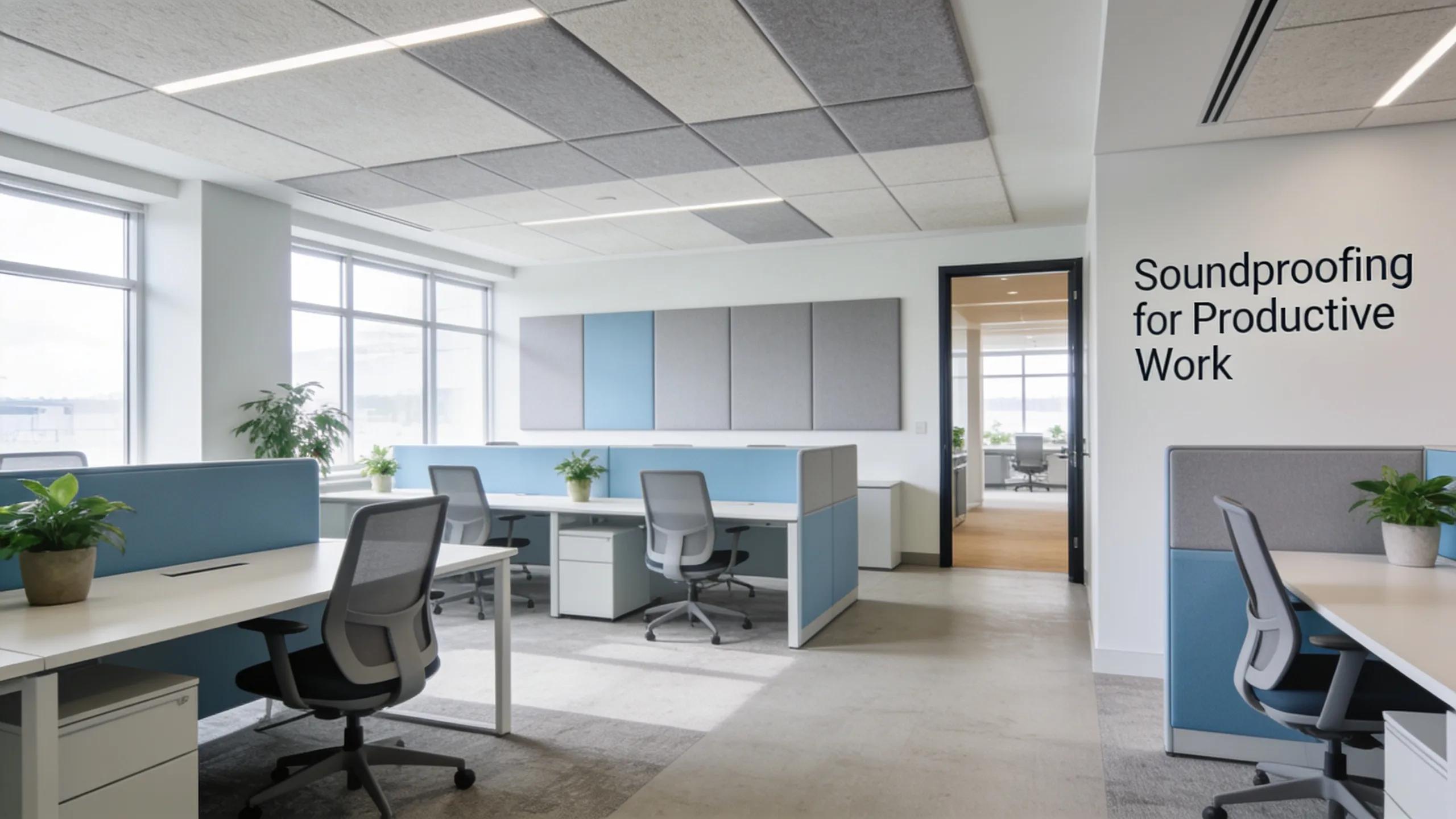 Open office space in Oakville showcasing commercial noise reduction strategies